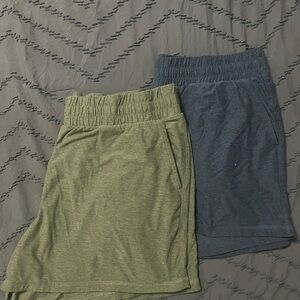 Avia Olive and Navy Athletic Shorts for Women. Lot of 2